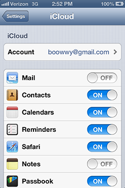 iCloud Web Page