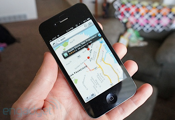 iOS 6 Maps for the iPhone 4S