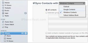 Sync Contacts with Google Contacts